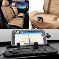 Beige Leatherette Car Seat Cushions Front Set S99291