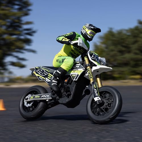 1/4 Super Moto Motorcycle FXR White RTR with Battery and Charger A180143