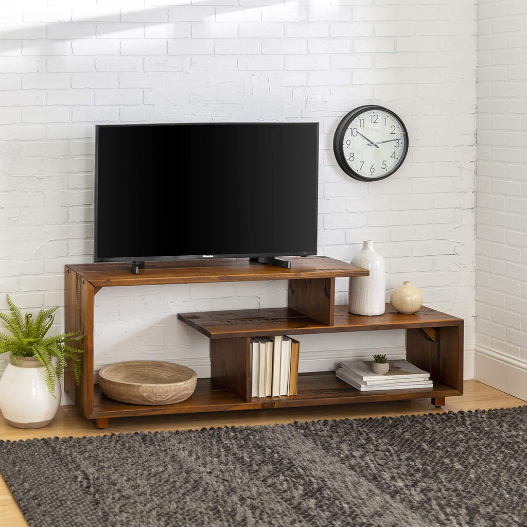 60 Inch Grey Solid Wood TV Stand P297874
