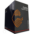 CAT6 Plenum Bulk Ethernet Cable 1000ft 23AWG 4Pair Solid White R4889