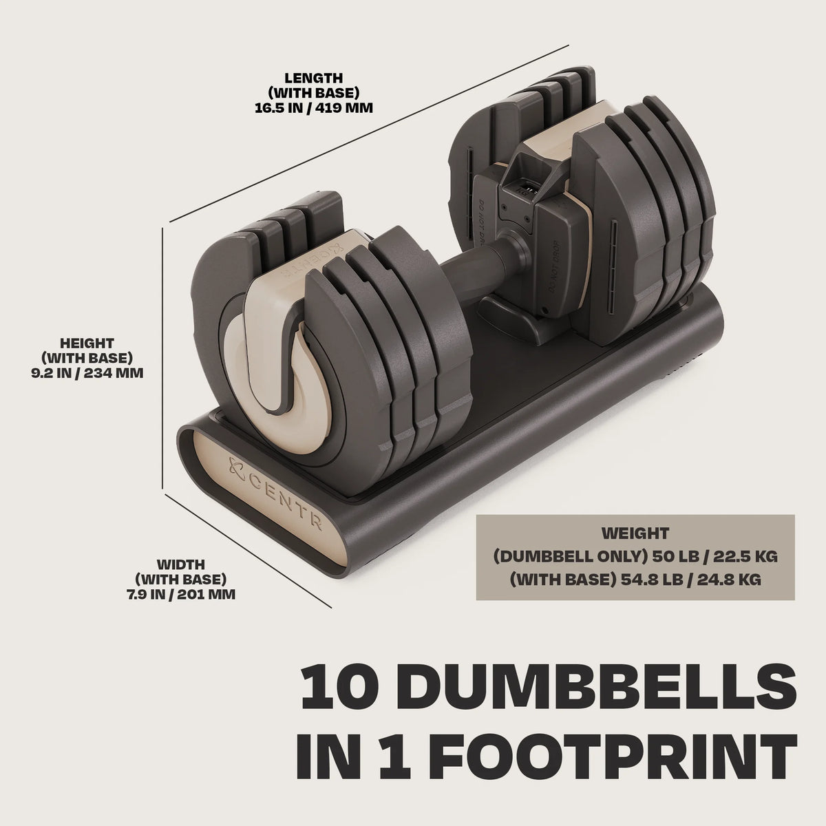 Adjustable Dumbbell 5-50 lbs J8785