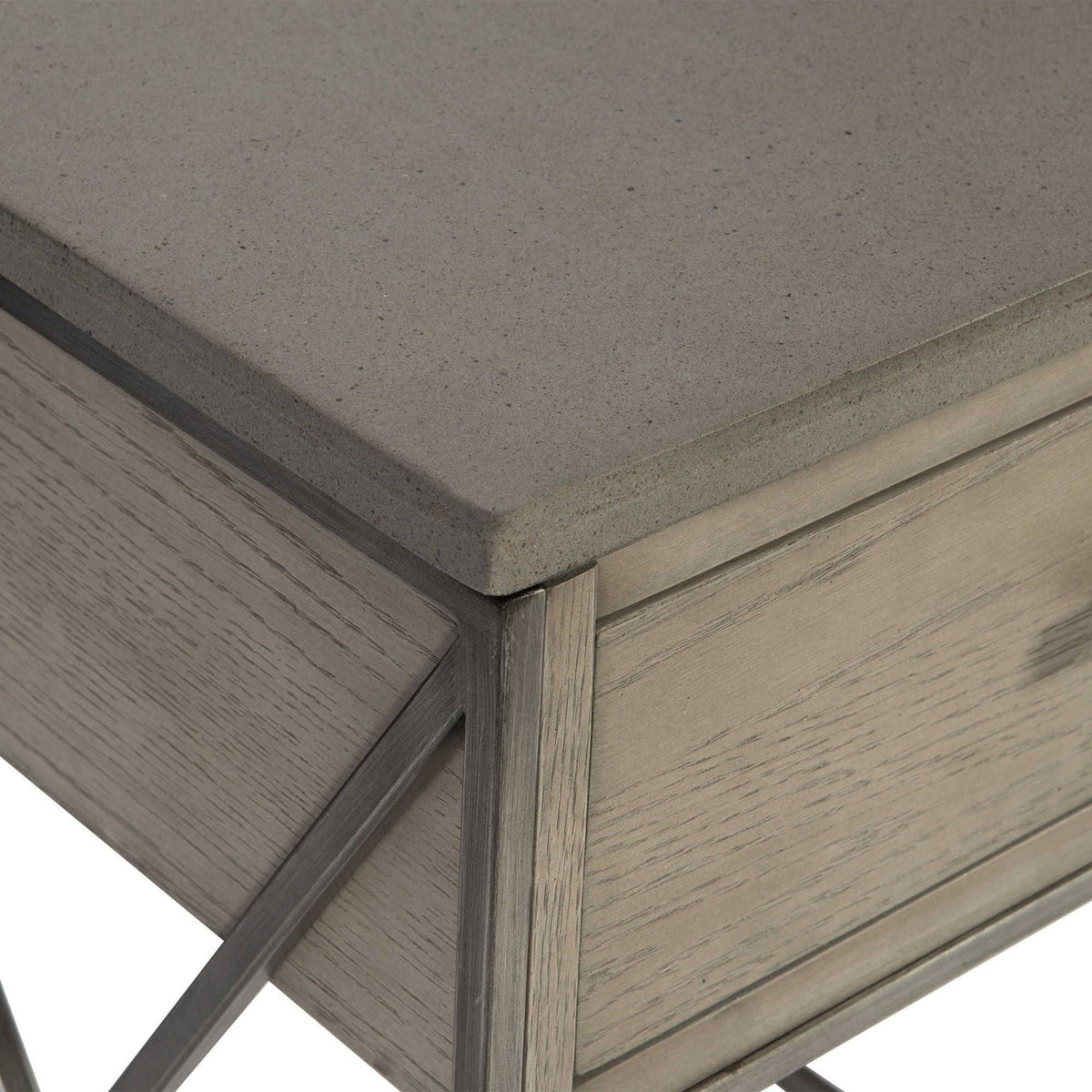 Brown and Gray Rectangular Side Table L488072