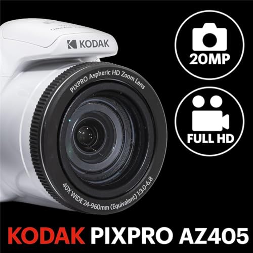 20MP Digital Camera 40X Optical Zoom 24mm Wide Angle Lens Optical Image Stabilization 1080P Full HD Video 3" LCD F62782