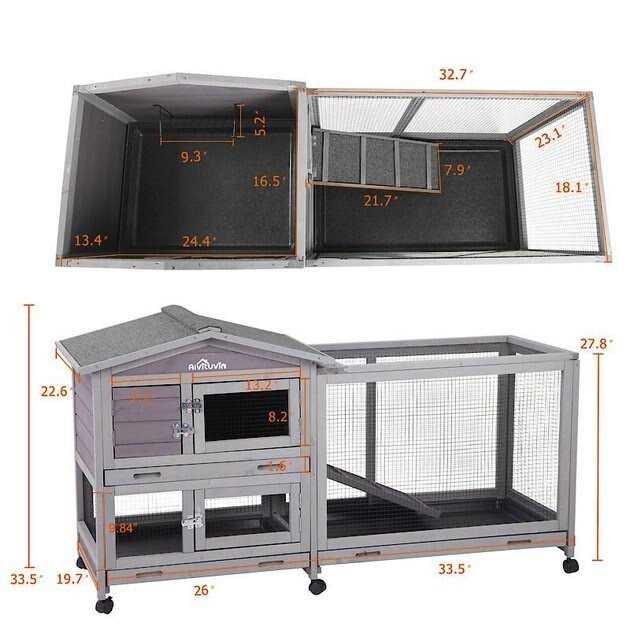 Indoor Outdoor Rabbit Hutch I5681