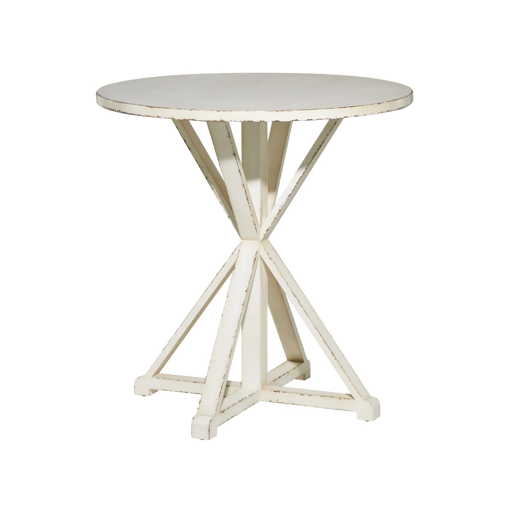 White Wood Accent Table U968