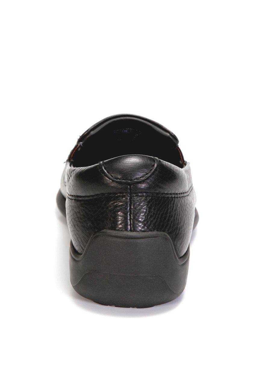 Black Waxed Leather Shoes C149