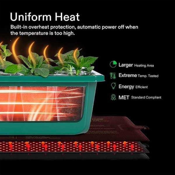 Seedling Heat Mat and Digital Thermostat Combo Set P44457