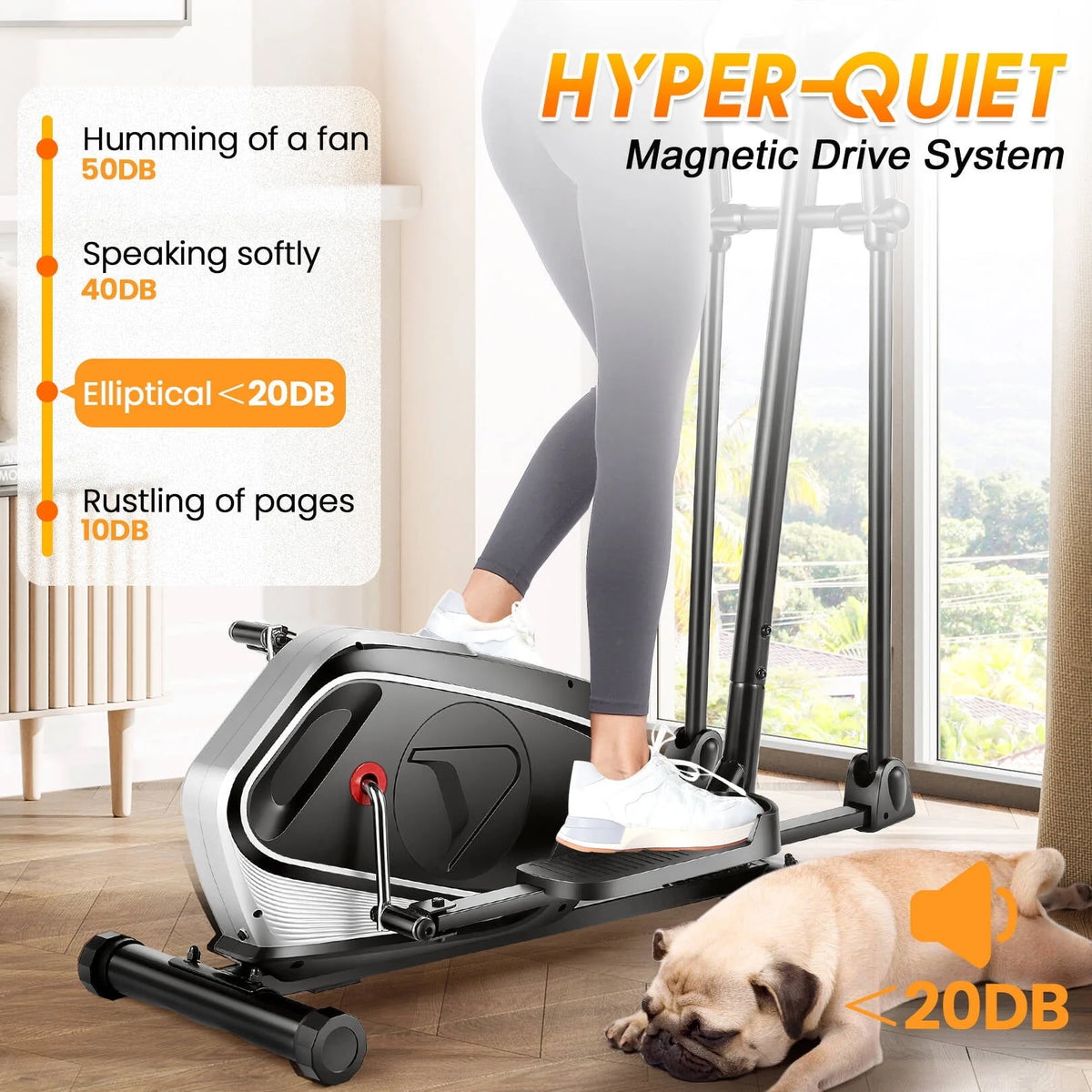 Elliptical Machine with 16 Levels Magnetic Resistance I78823