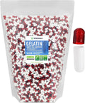 Size 0 Empty Gelatin Capsules 5000 Count Clear Red/White R928