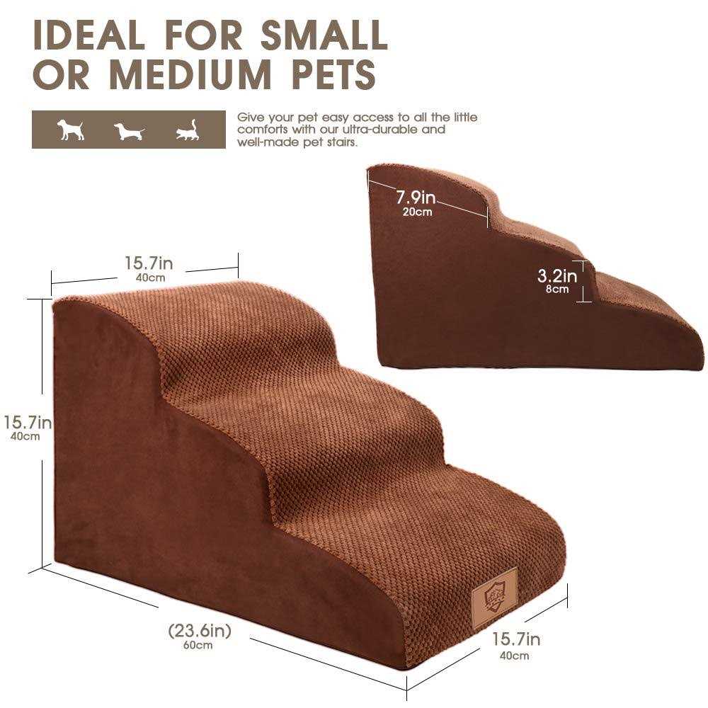3 Tiers Non-Slip High Density Foam Dog Steps Z67803