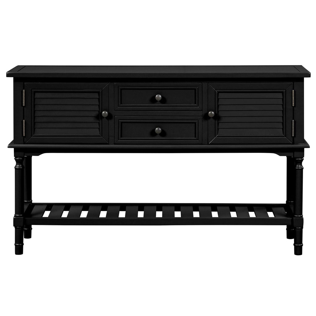 Black 47'' Sofa Table Console Table R92091