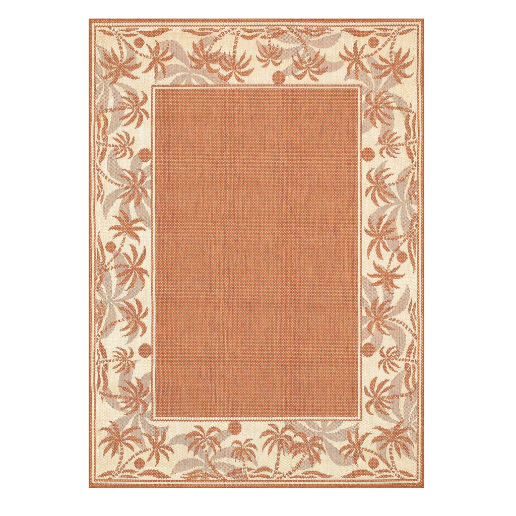 Terracotta-Natural Area Rug P628