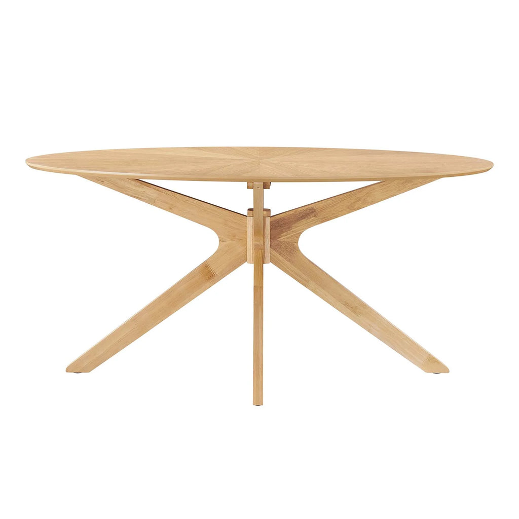 Oak Oval Wood Dining Table T997