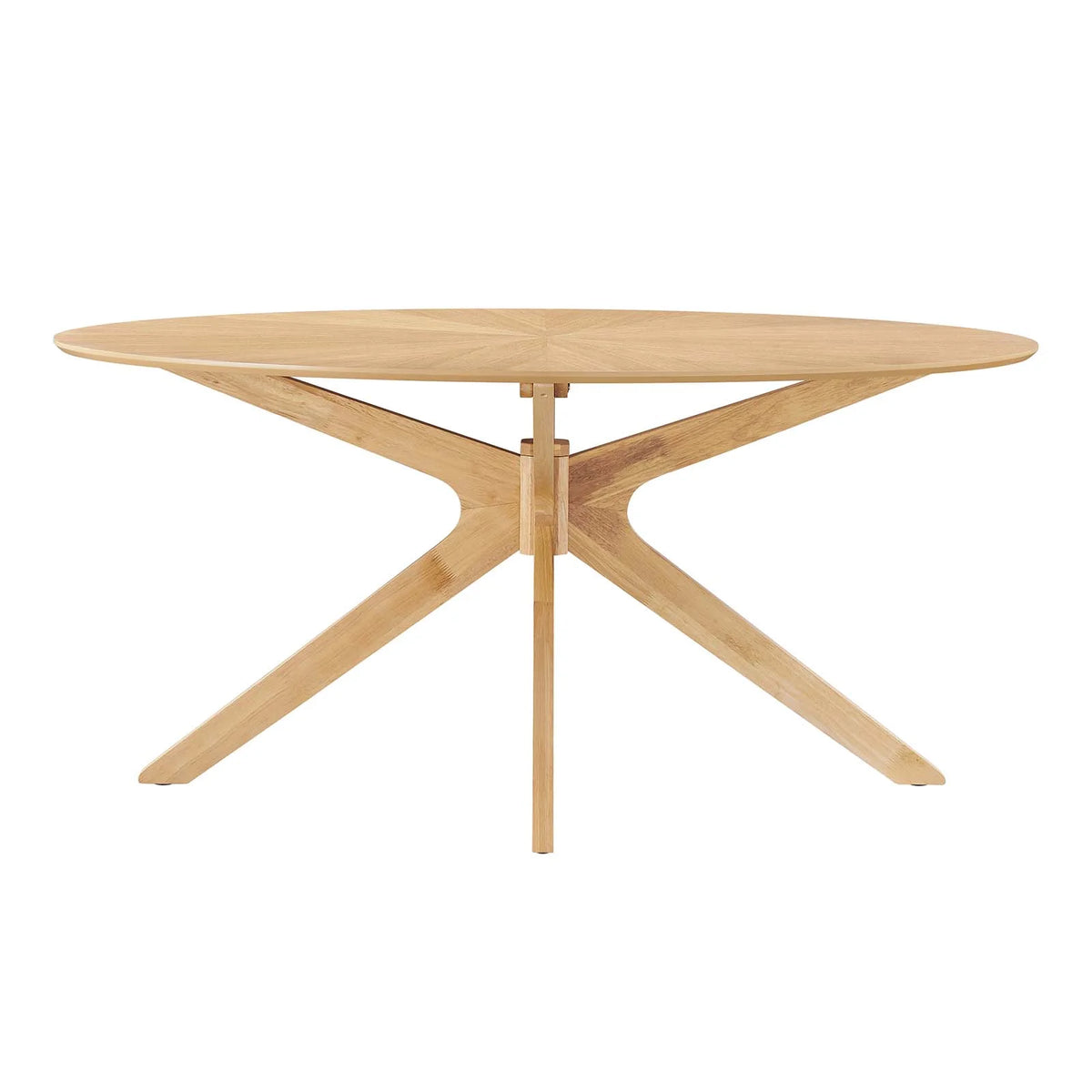 Oak Oval Wood Dining Table T997