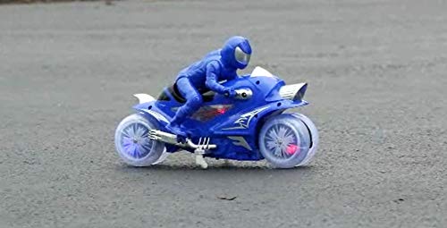 Red 27 MHz Remote Control Stunt Motorcycle I3305