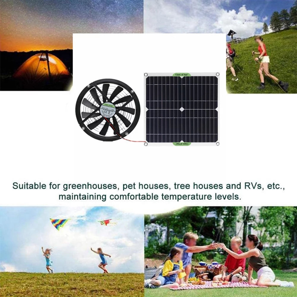 10 Inch Solar Powered Fan O3347