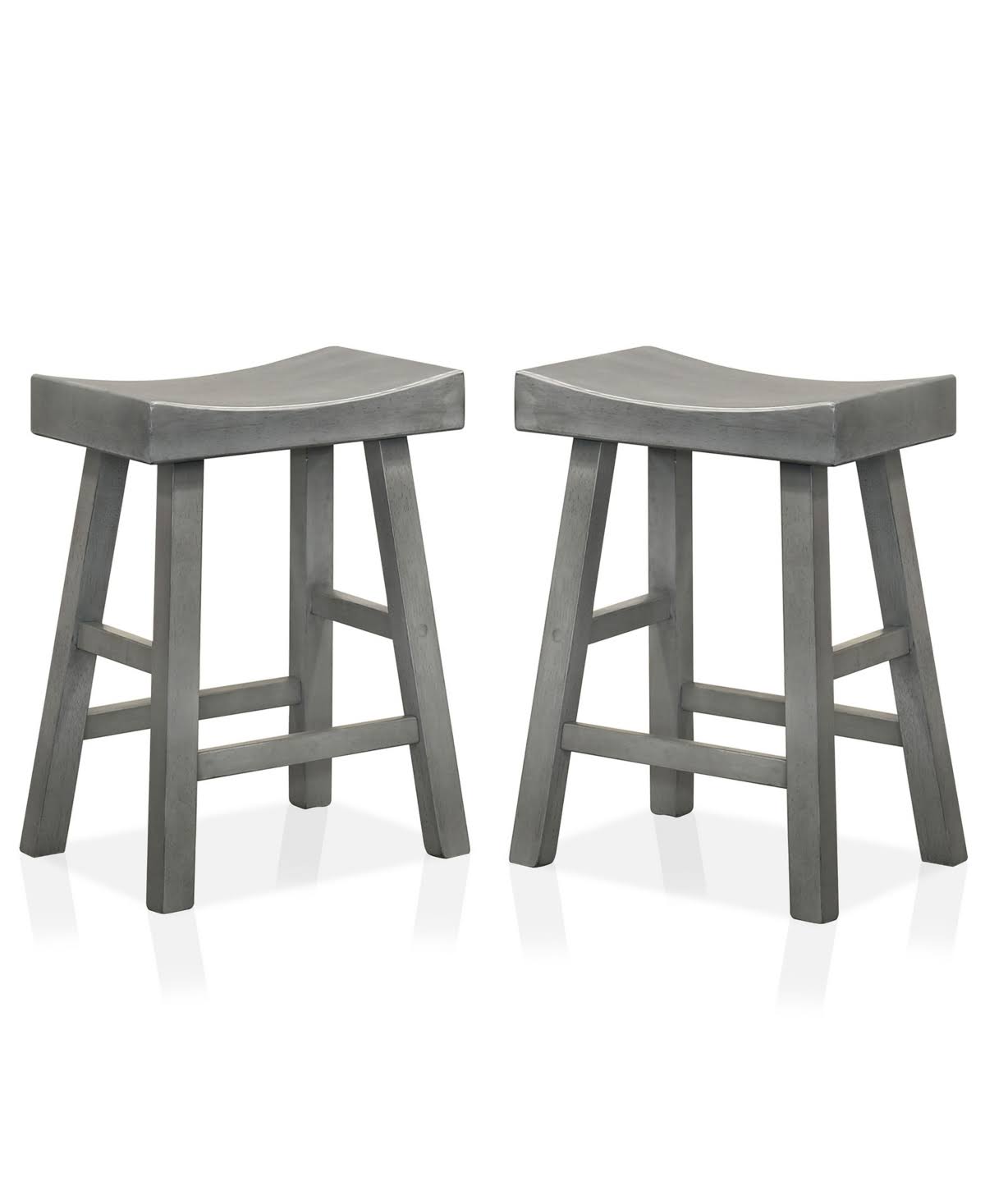 Gray Counter Stool, Set of 2 P3179
