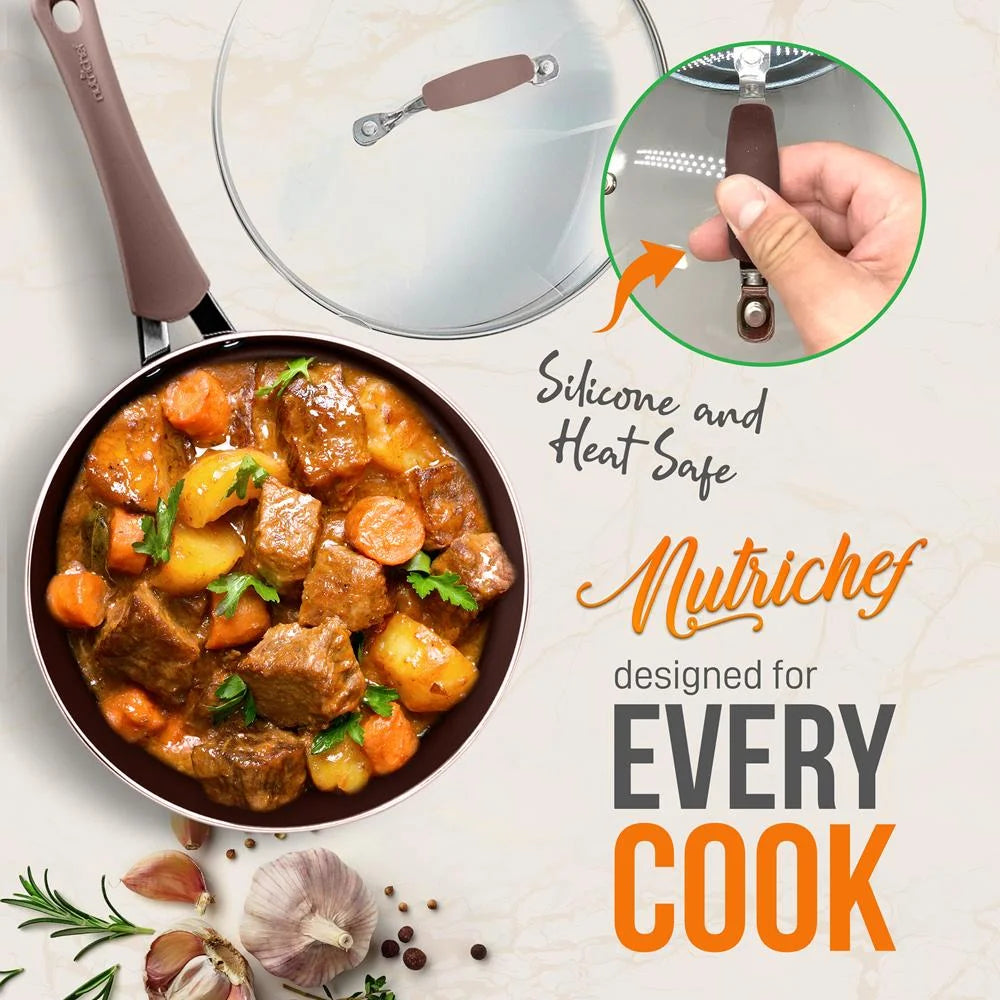 20 Pc Aluminum Non Stick Cookware U1171