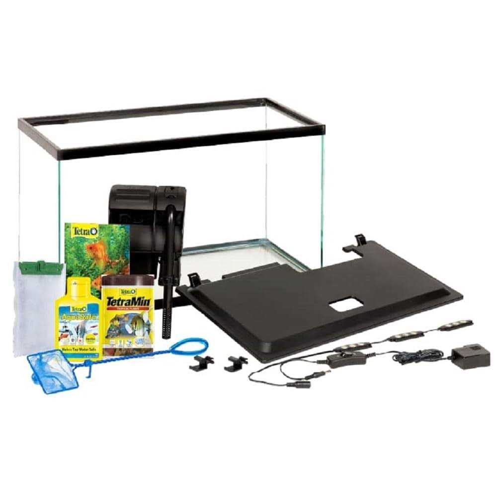 10 Gallon Glass LED Aquarium Kit Z22059