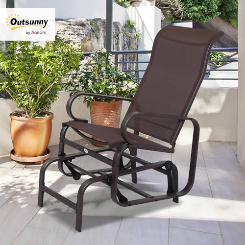 Gray Outdoor Glider Chair S6817