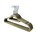 Beige Velvet Suit Hangers with Tie Bar (Case of 200) Q77621