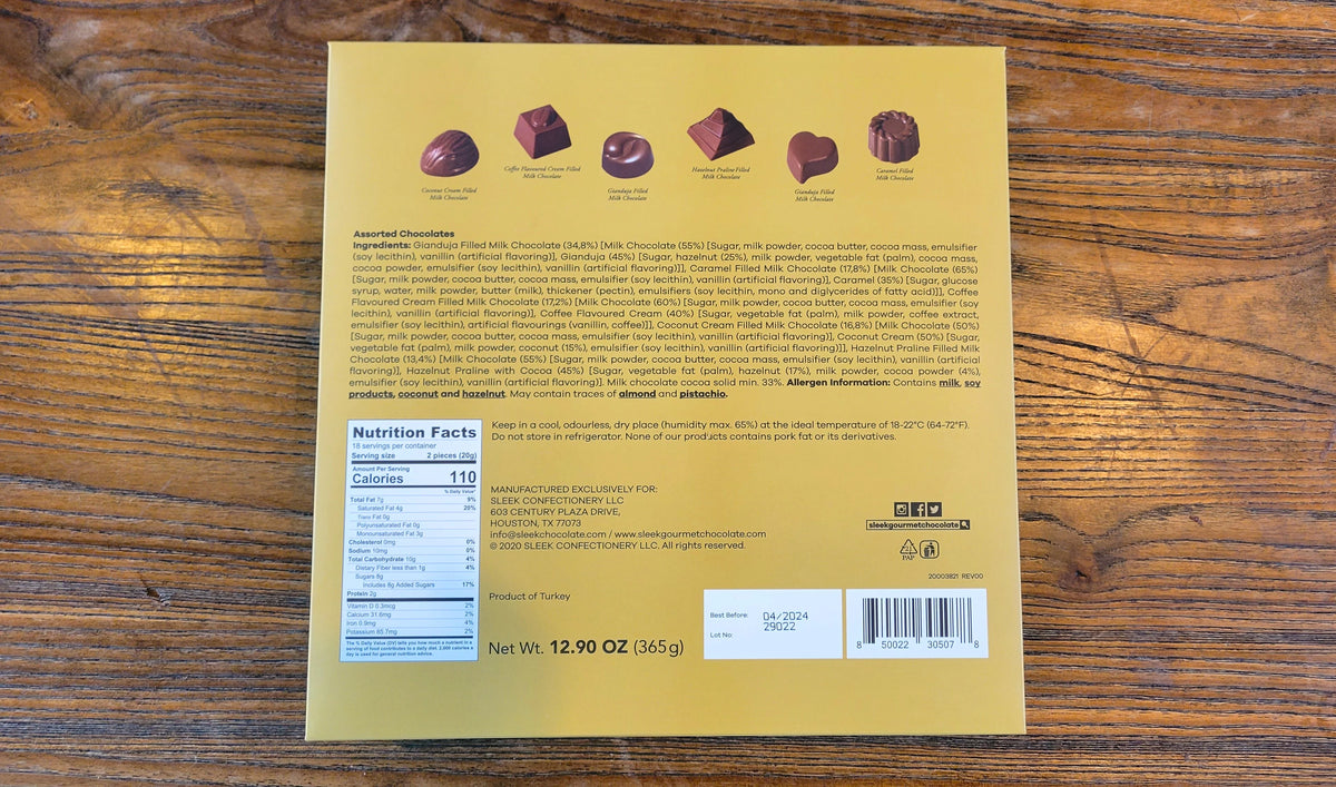 Assorted Chocolate Gift Box, 365g A780299