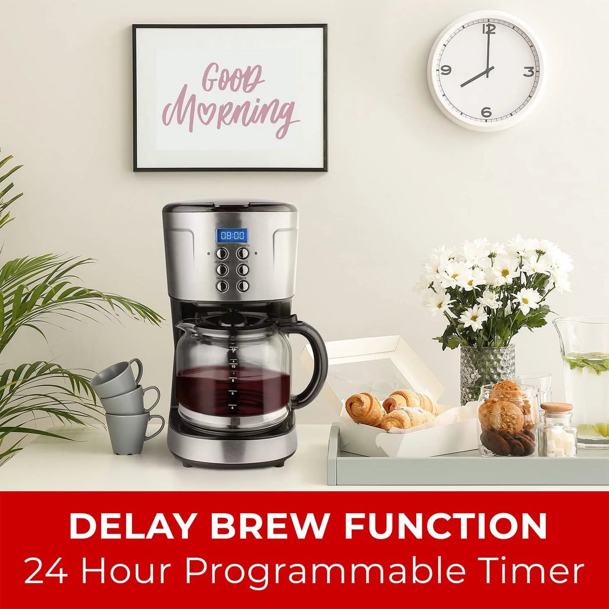 12-Cup Programmable Coffee Maker H592