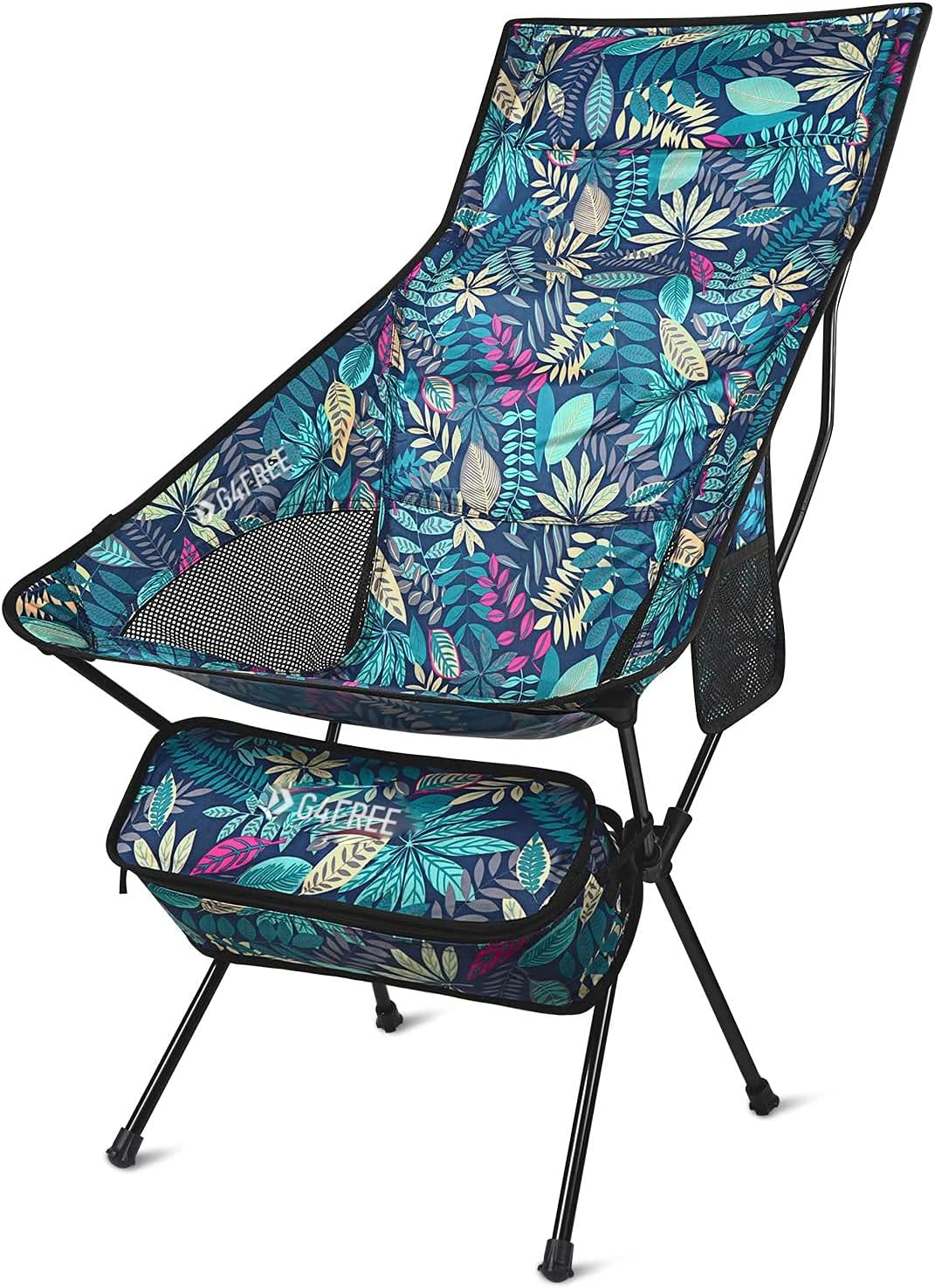 Lightweight Portable High Back Camping Chair with Headrest & Pocket A44314