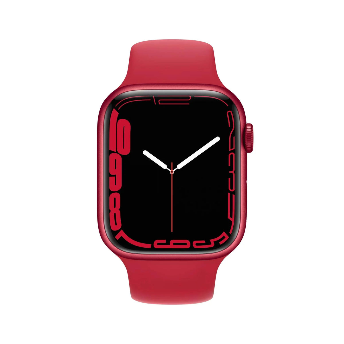 Apple Watch Series 7 (GPS + Cellular, 45 mm) Red Aluminum Case with Red Sport Band Q659