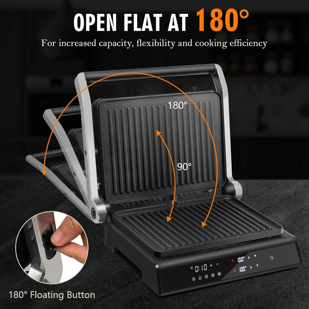 1200W Non-Stick Electric Panini Press Sandwich Maker A287562
