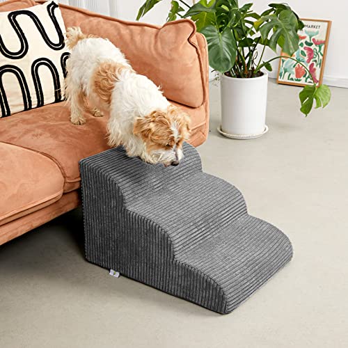 2 Steps High Density Foam Waterproof Pet Stairs with Removable Washable Cover F26557