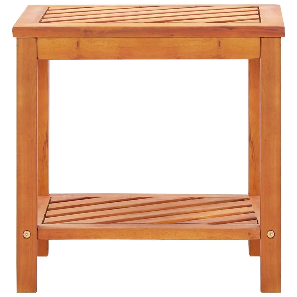 Acacia Wood Double Layer Nightstand F47953