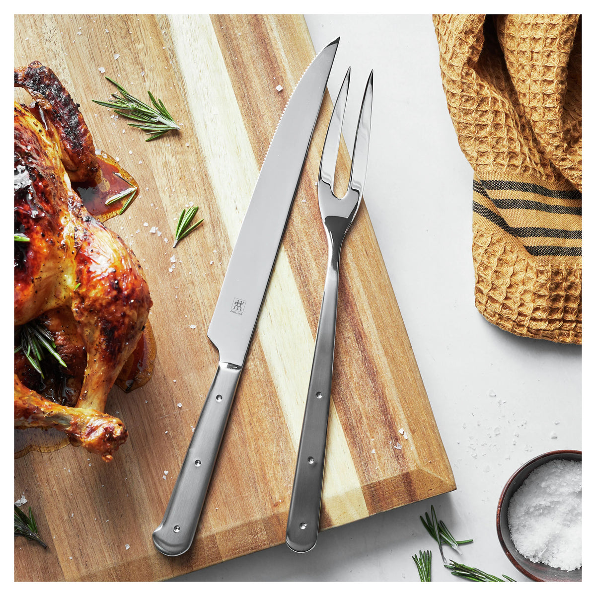 Stainless Steel Carving Knife and Fork Set T56726