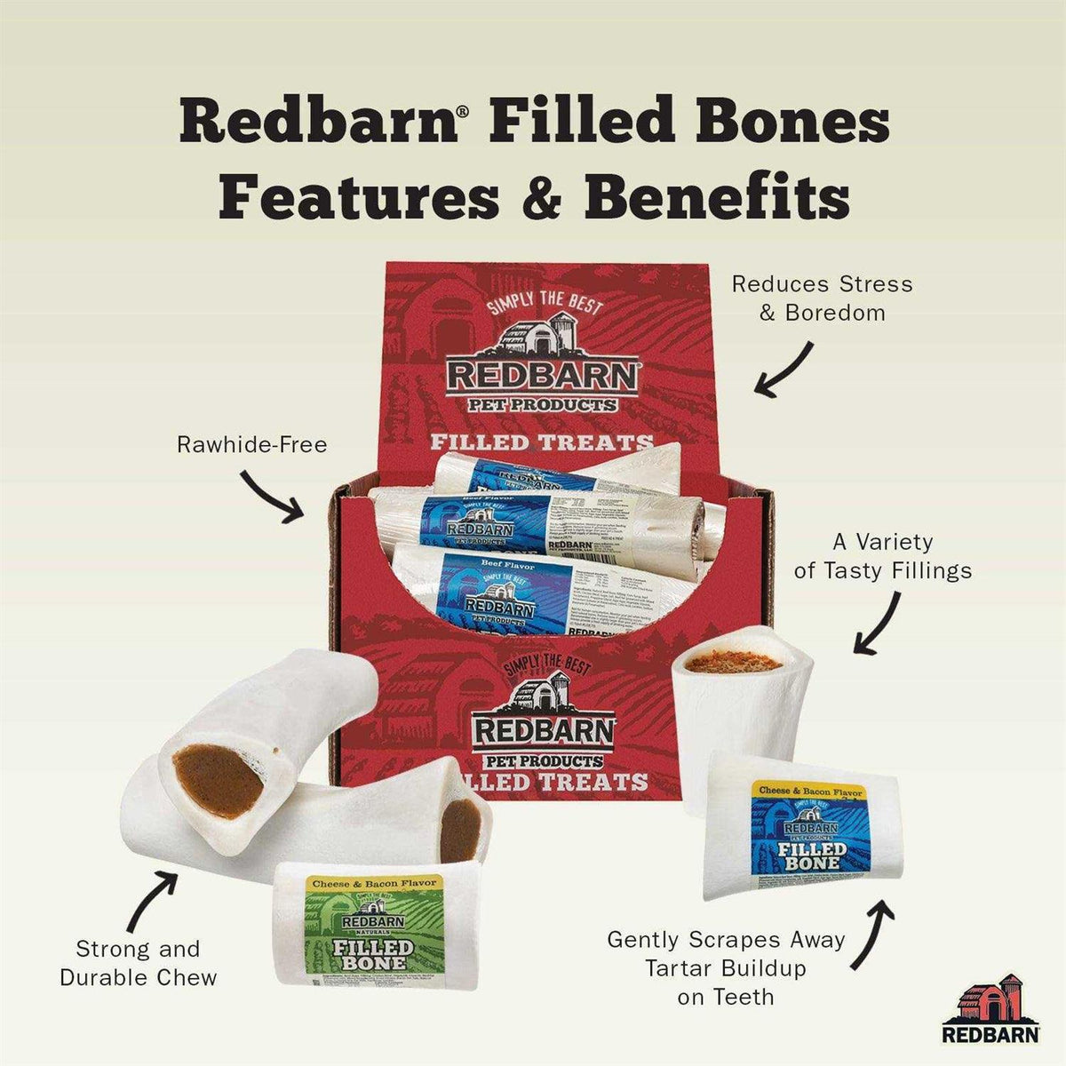 Natural Filled Bone Flavor Small M42405