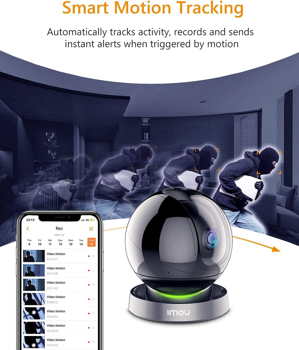 4MP Indoor Pan/Tilt WiFi Camera with Night Vision W362