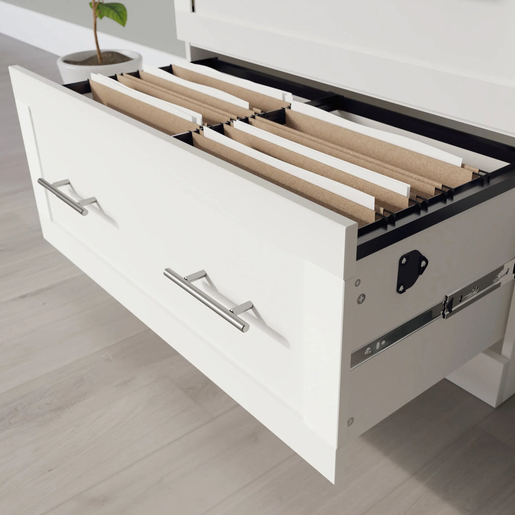 White 2-Drawer Lateral File Cabinet D184315