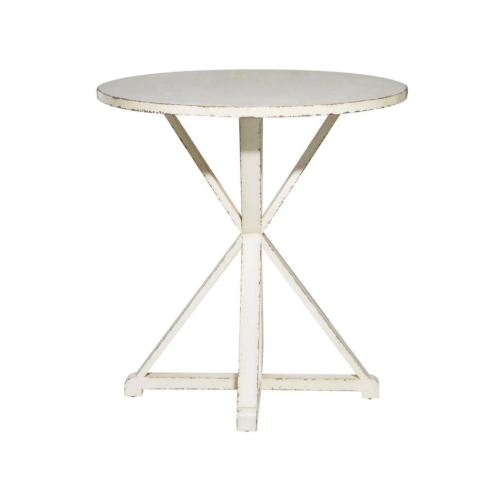 White Wood Accent Table U968