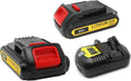 2 Pack 20V 3.0Ah Battery and Charger Combo for Cordless Tools R9130