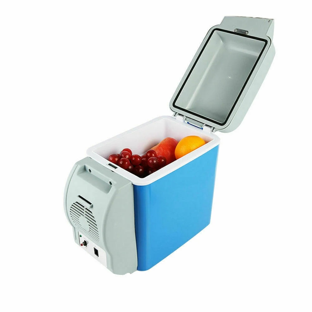 Blue 7.5L Electric Car Mini Refrigerator Cooler Warmer K72957