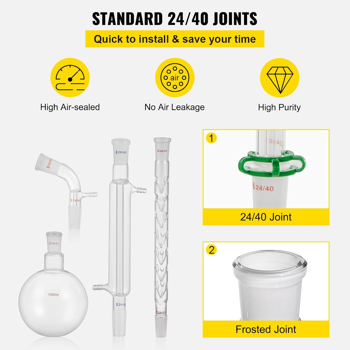 32PCS Chemistry Lab Glassware Kit 250 1000ml C280