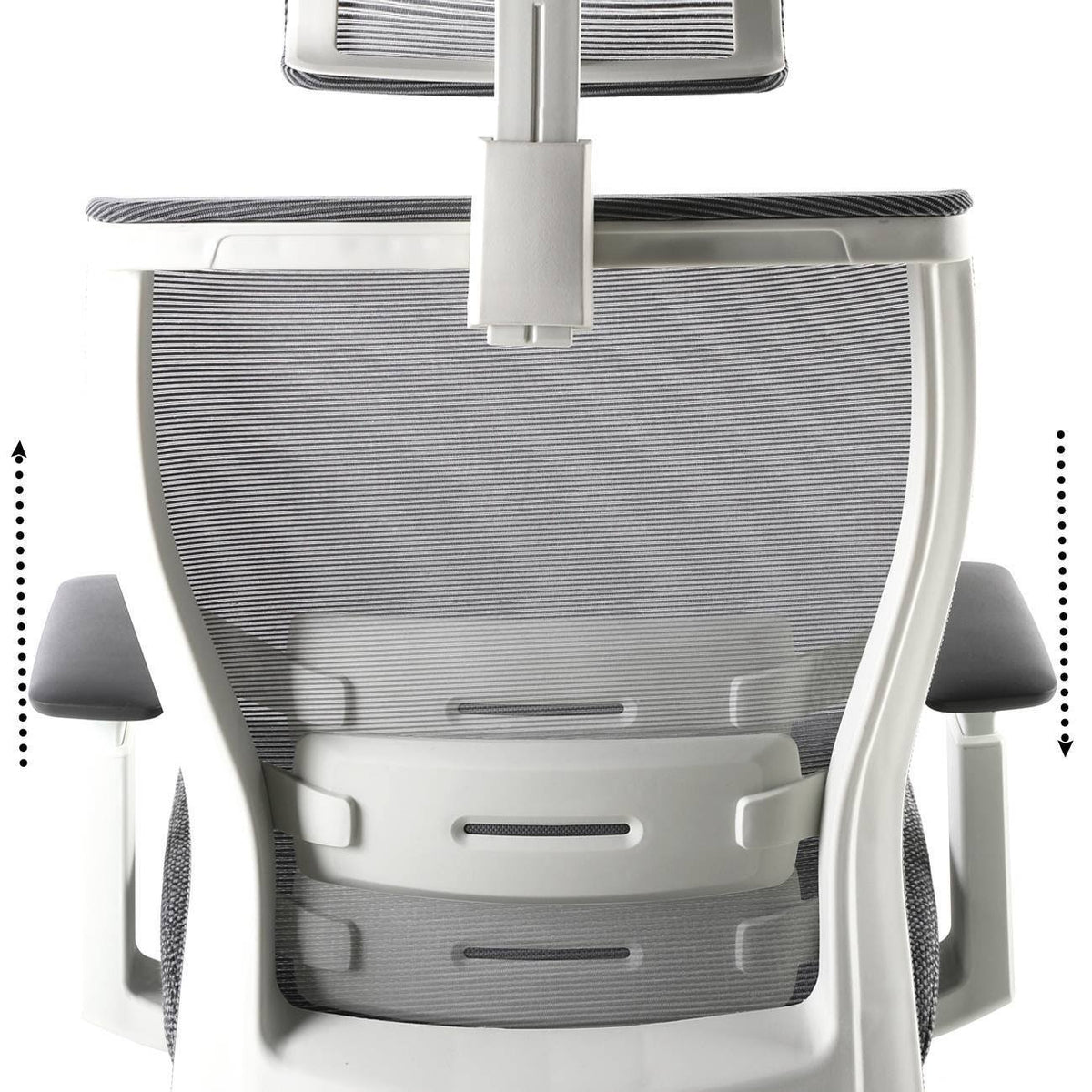 Gray Ergonomic Chair with Footrest L381914