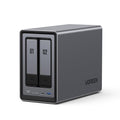 2-Bay Desktop NAS with Intel N100 Quad-core CPU, 8GB DDR5 RAM, 2.5GbE, 2 M.2 NVMe Slots, 4K HDMI V723788