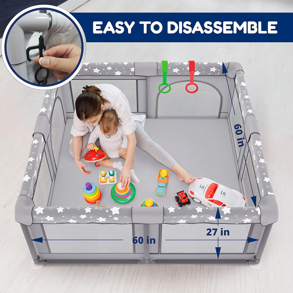 X-Large Foldable Portable Baby Playpen with Carry-Case Y6021