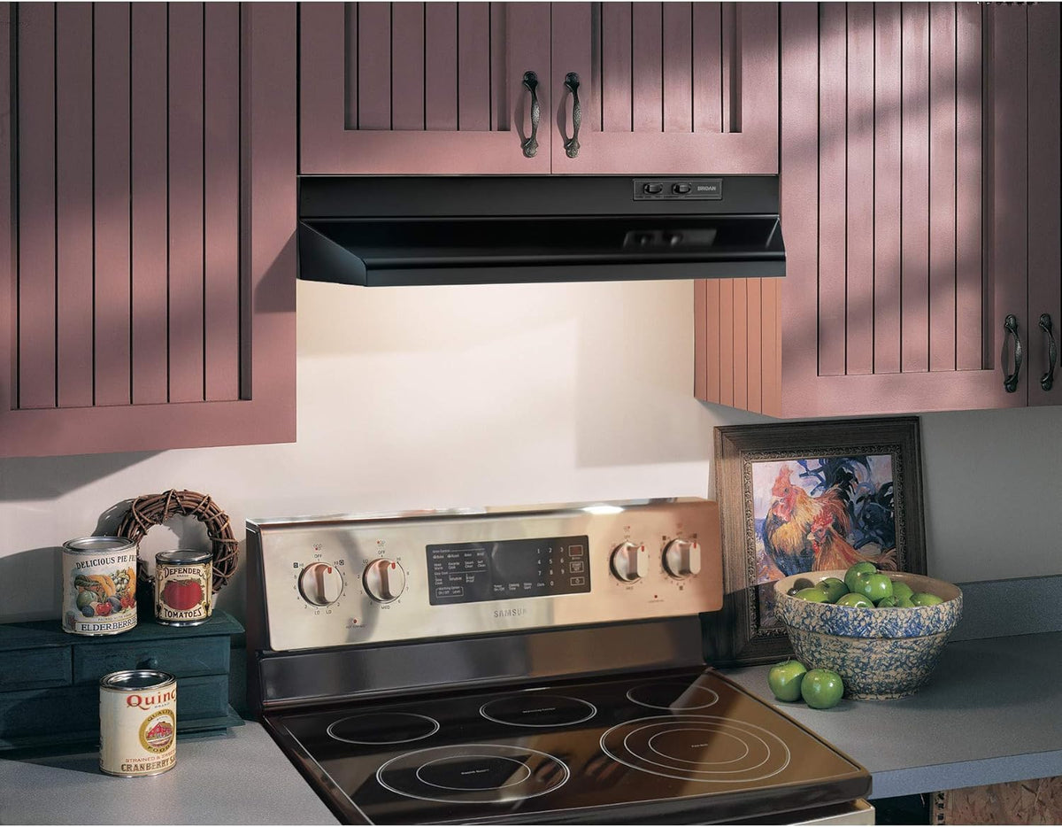 Black 30 Inch Under-Cabinet Range Hood Z587