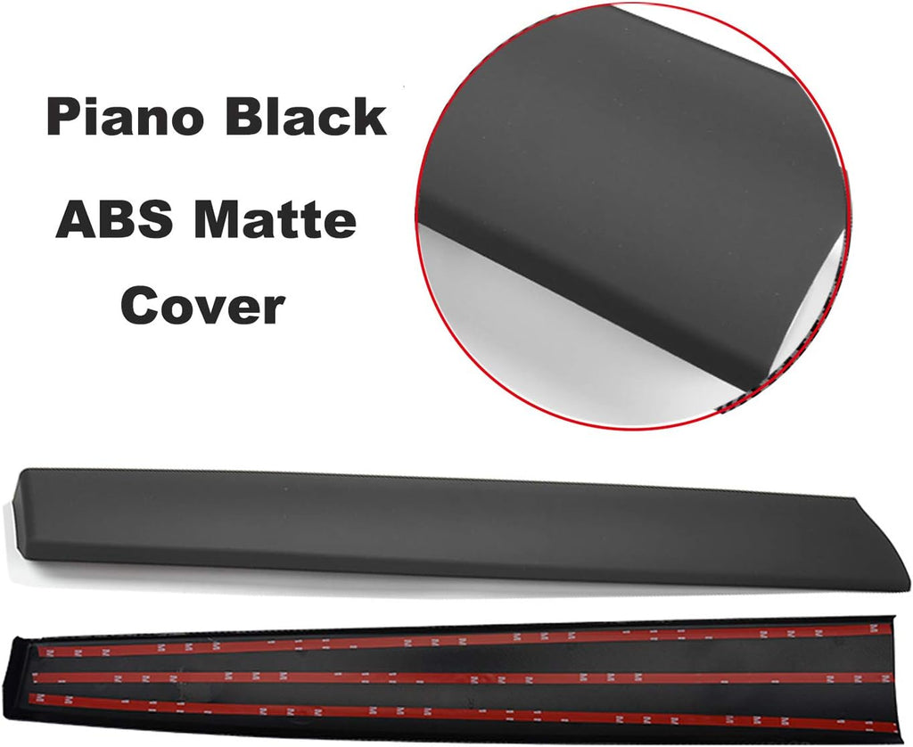 Matte Carbon Fiber Dash Cap Covers Pack of 2 F625