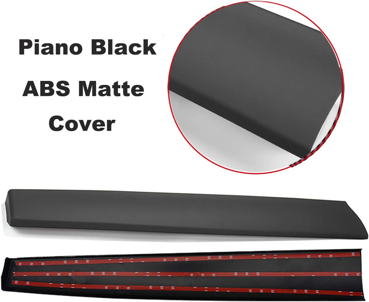 Matte Carbon Fiber Dash Cap Covers Pack of 2 F625