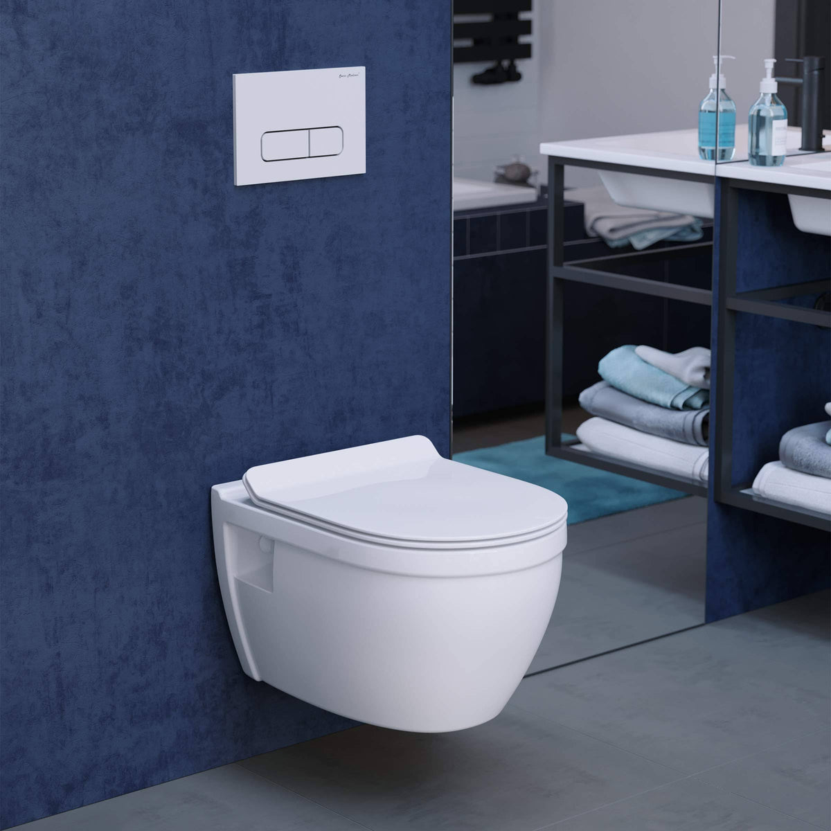 Glossy White Wall Hung Toilet T194