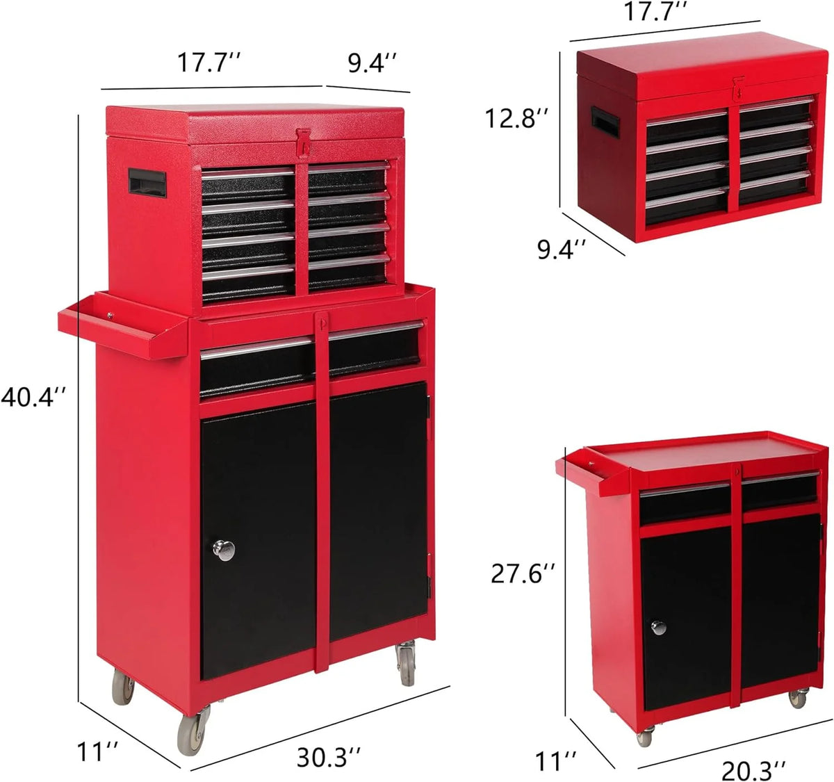 Rolling Tool Chest with 5 Drawers S2193