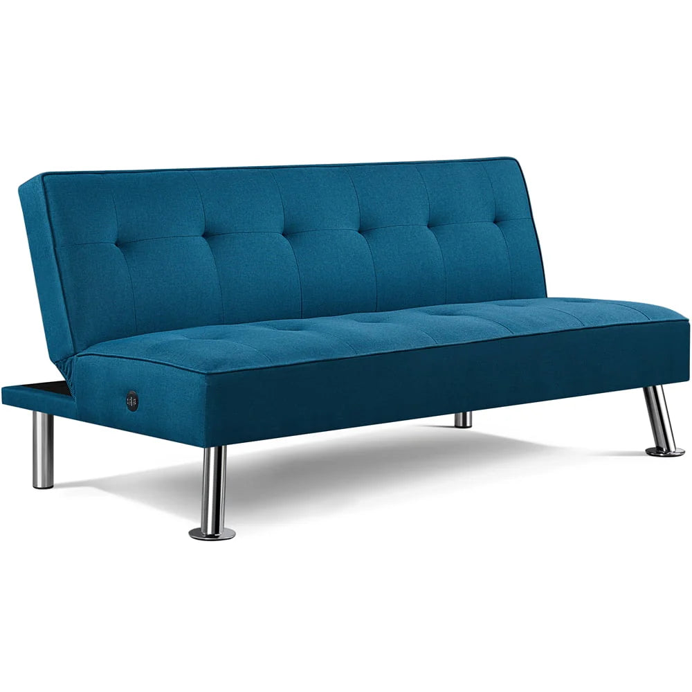 Blue Convertible Futon E128711