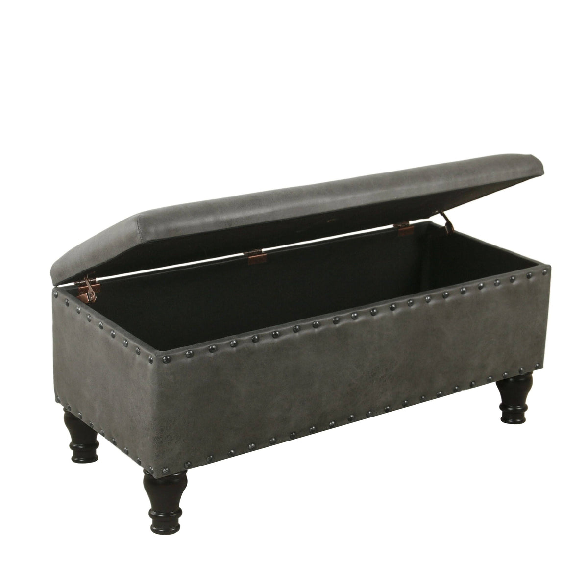Large Storage Bench with Nailhead Trim A456187